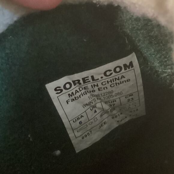 Sorel Mens Caribou Winter Boots US 6 EU 37 Fleece Trim Nubuck Rubber Snow Boots - Picture 2 of 10